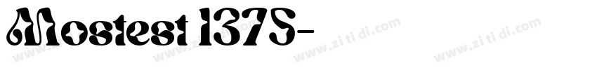 Mostest 1375字体转换